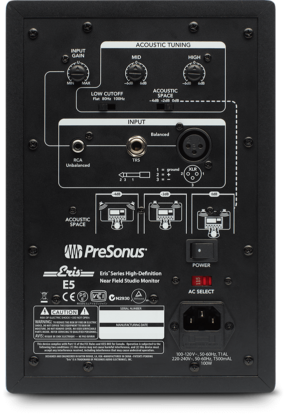 Presonus Eris E5 Studiomonitor (pris/st)