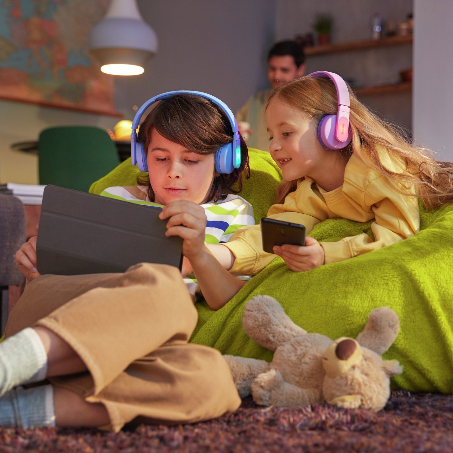 Philips TAK4206BL/00 Trådlösa On-ear-hörlurar för barn Blå