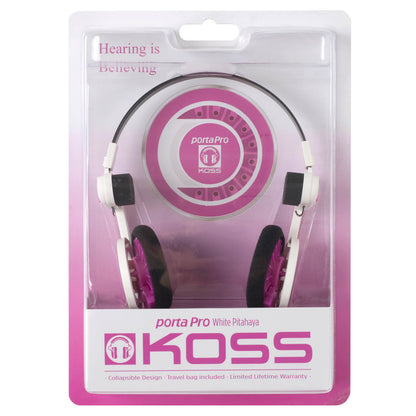 KOSS Hörlur PortaPro 2.0 Original On Ear White Pitahaya