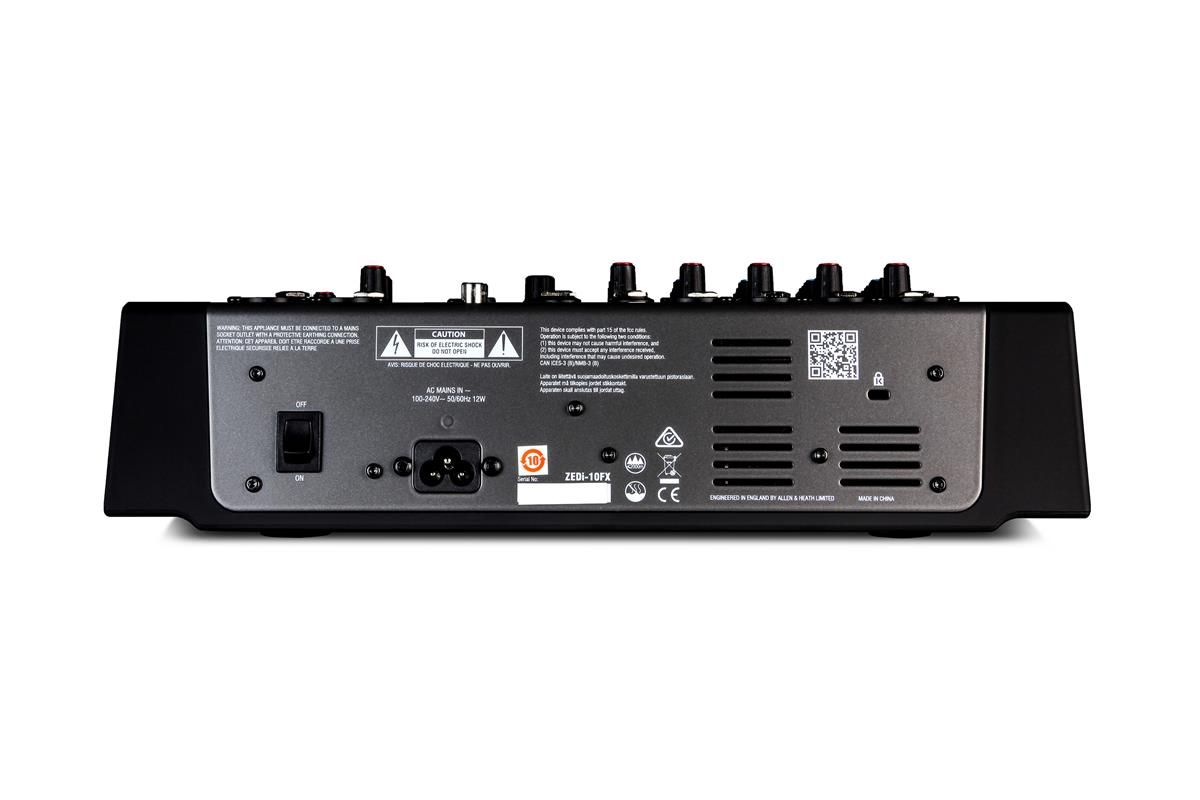 A&H ZEDi-10FX 10-Channel Live + USB Recording Mixer with FX