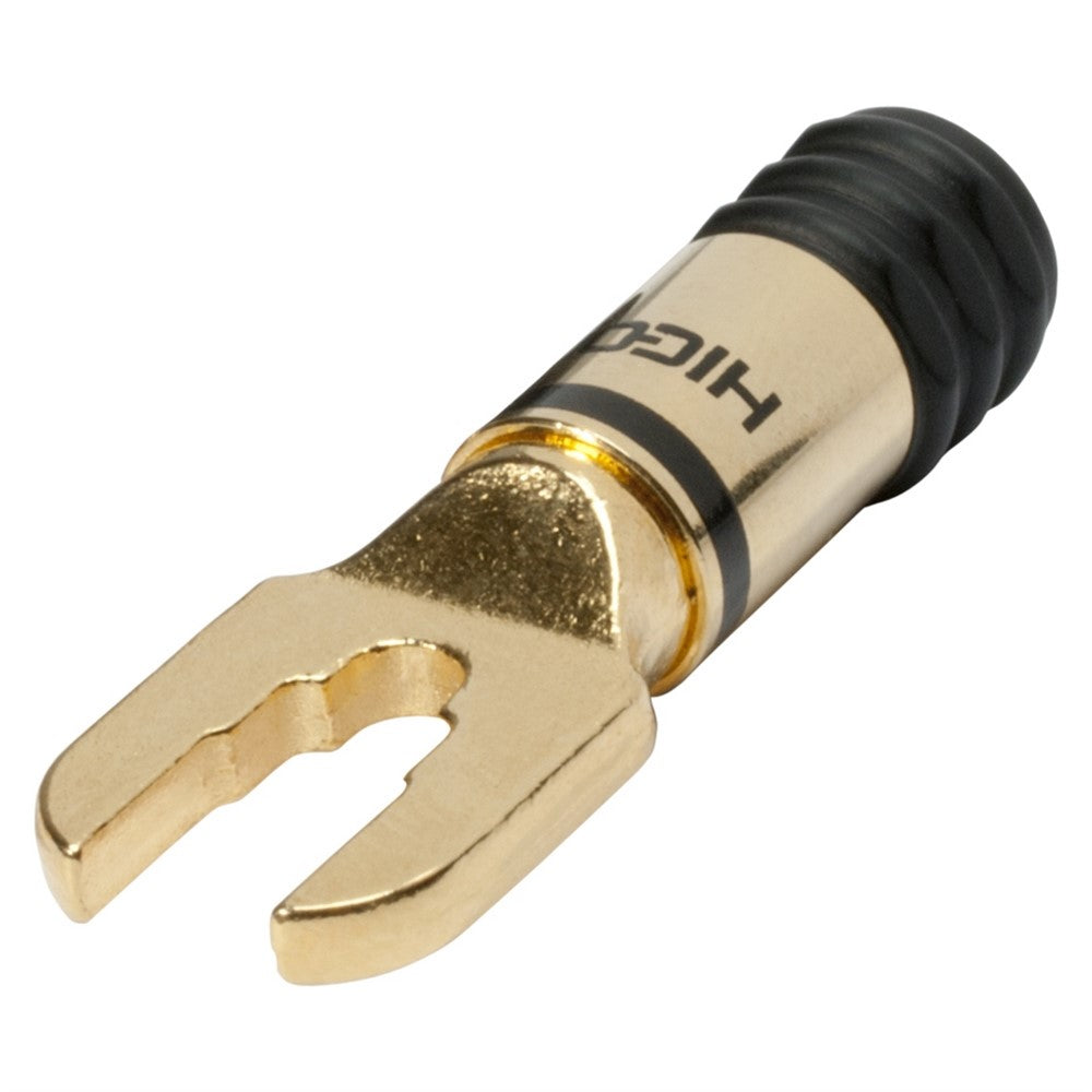HiCon HI-CT05-BLK 1-pol, metall-, skruv-typ hankontakt, guldpläterade kontakt(er), rak, max. 6 mm², gul
