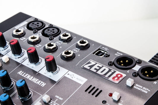 A&H ZEDi-8 Hybrid kompakt mixer, USB interface