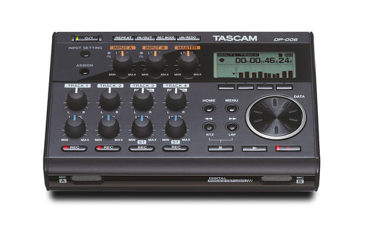 Tascam DP-006 Ultrakompakt 6-spårig Pocketstudio 2 mono - 2 stereo