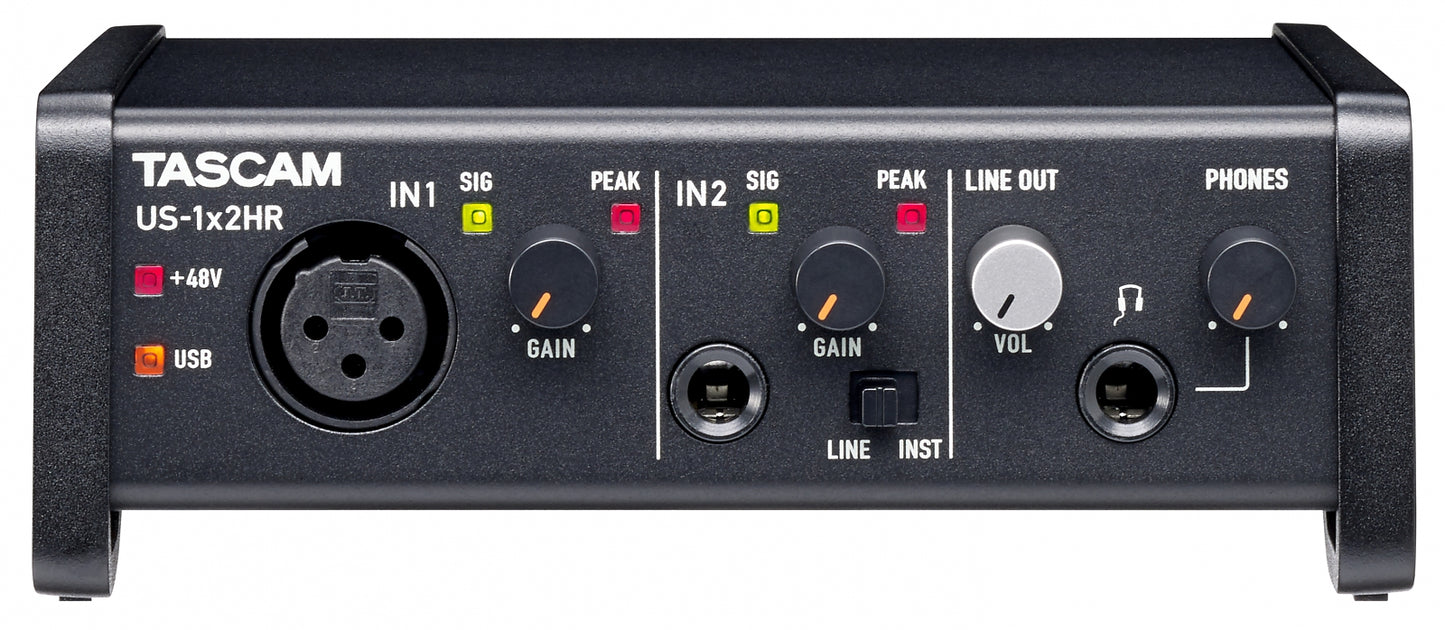 Tascam US-1X2HR USB Audio interface 1 in 2 out
